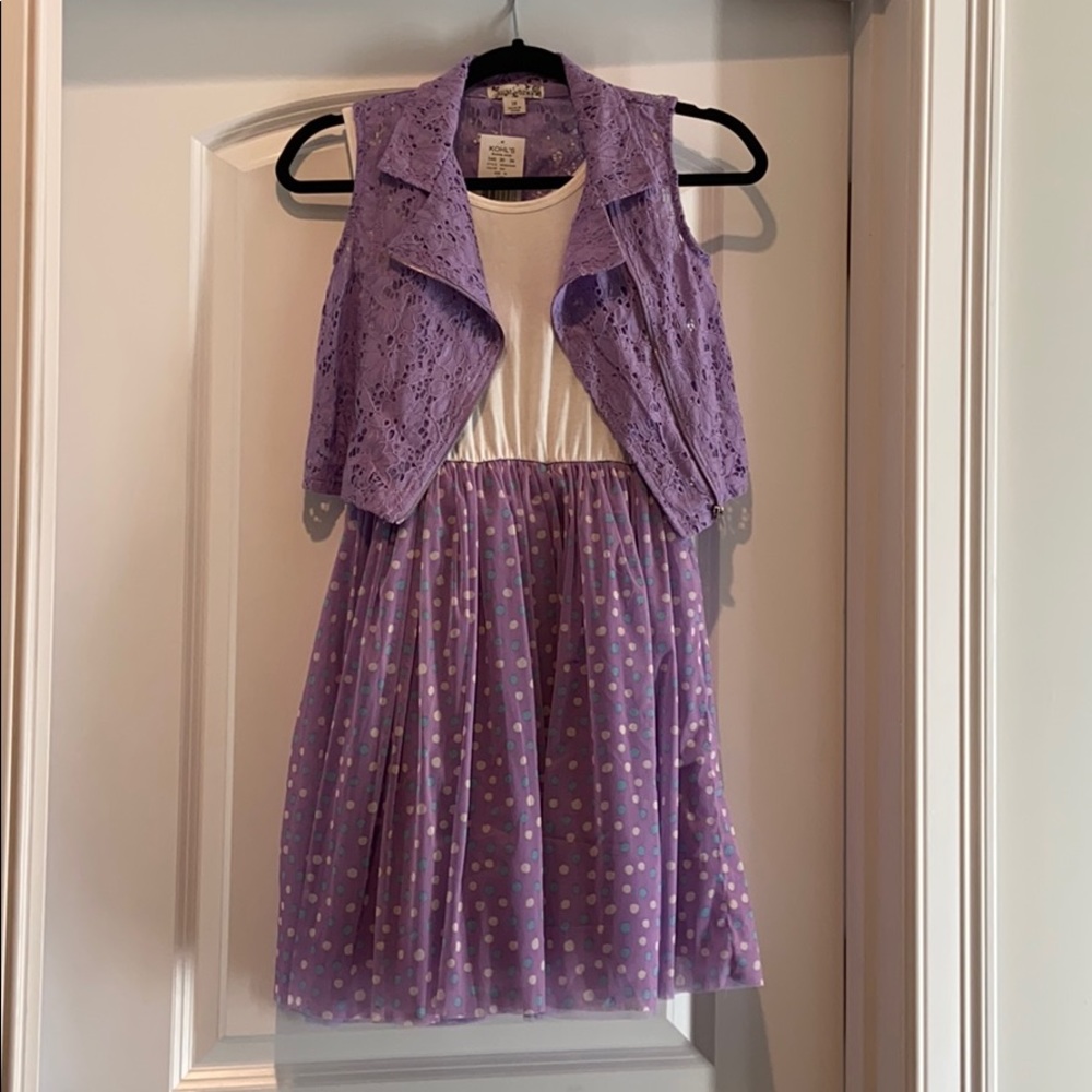 Girls Dress with Vest